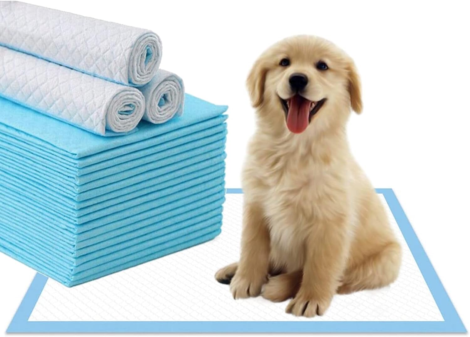 Cat Pads Refills 16.9 x 11.4 inches 100 Count Super Absorbent Pee Pads with Odor Control Compatible with Tidy Cats Breeze Litter System